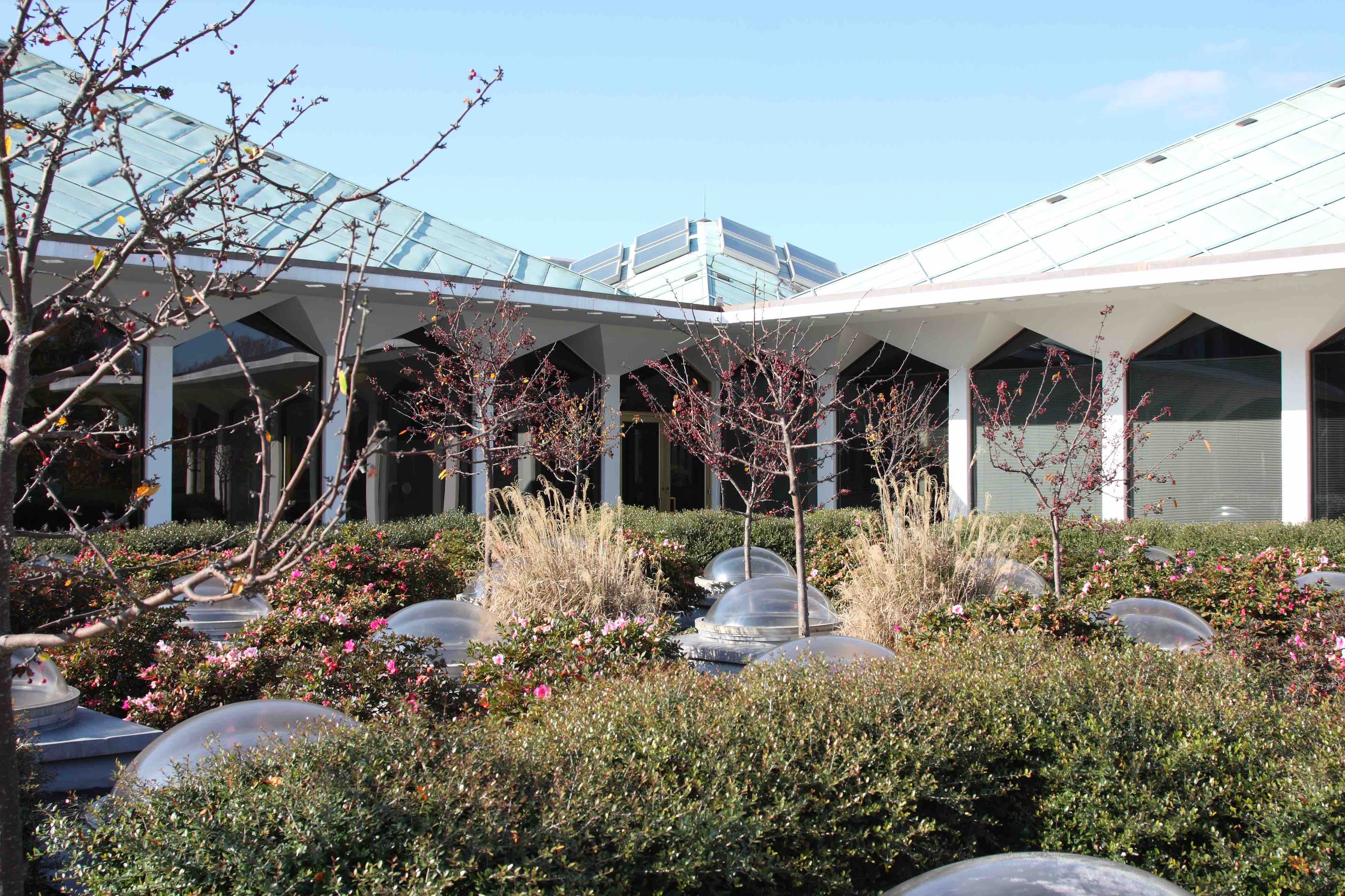 View of rooftop gardens at the Legislative Building